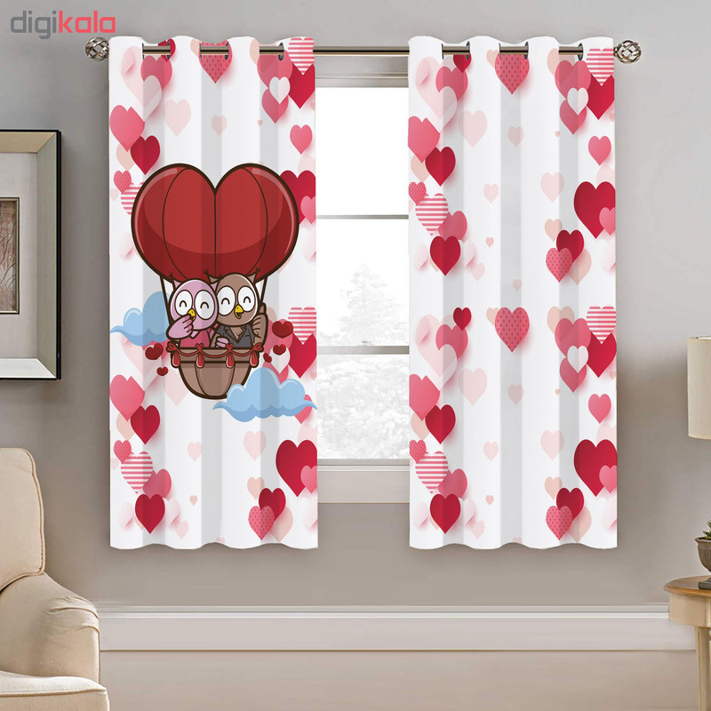 پرده نیروانا مدل pmk2116 سایز 190 × 140 سانتی متر