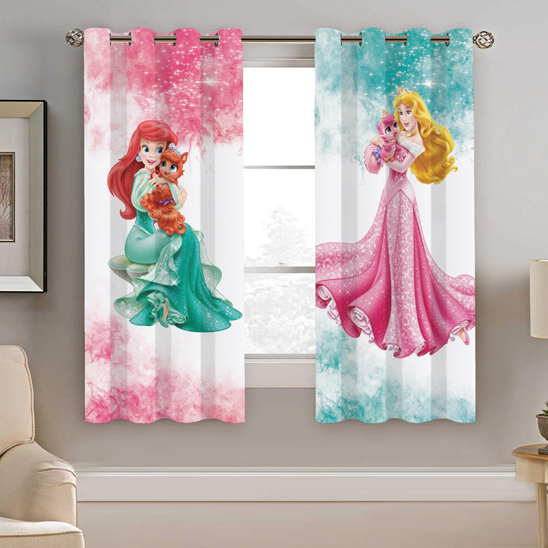 پرده نیروانا طرح دختر کودک مدل هازان کد 8504  سایز 140×200 سانتی متر