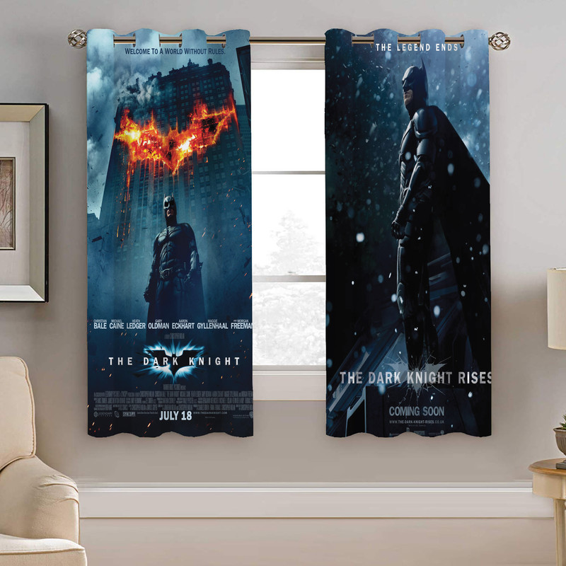 پرده نیروانا طرح بتمن مدل مخمل کد 8031 سایز 140×200 سانتی متر