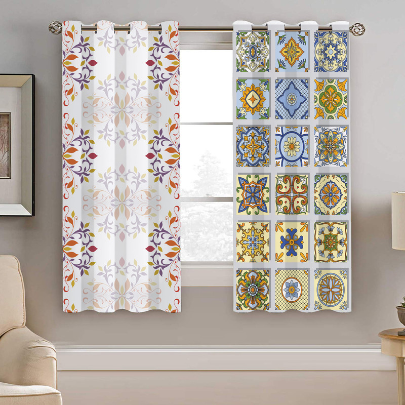 پرده نیروانا طرح سنتی مدل مخمل کد 4038 سایز 140×200 سانتی متر