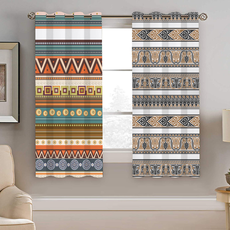 پرده نیروانا طرح سنتی مدل مخمل کد 4045سایز 140×200 سانتی متر