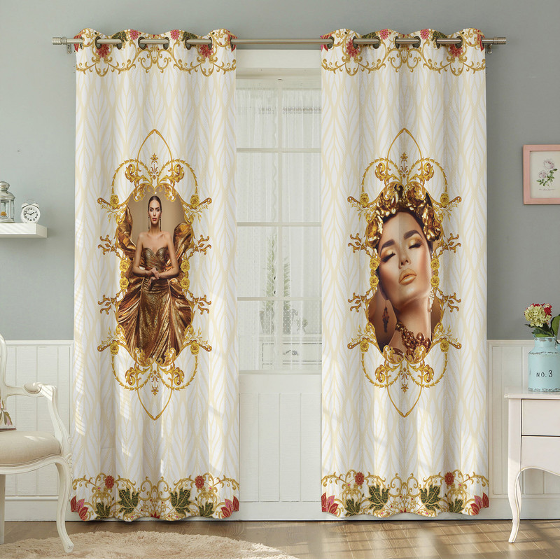 پرده نیروانا طرح مدرن  مدل مخمل کد 4535 سایز 140×280 سانتی متر