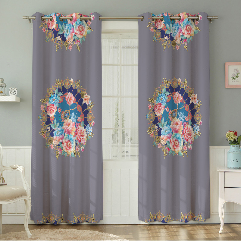 پرده نیروانا طرح مدرن  مدل مخمل کد 4545 سایز 140×280 سانتی متر