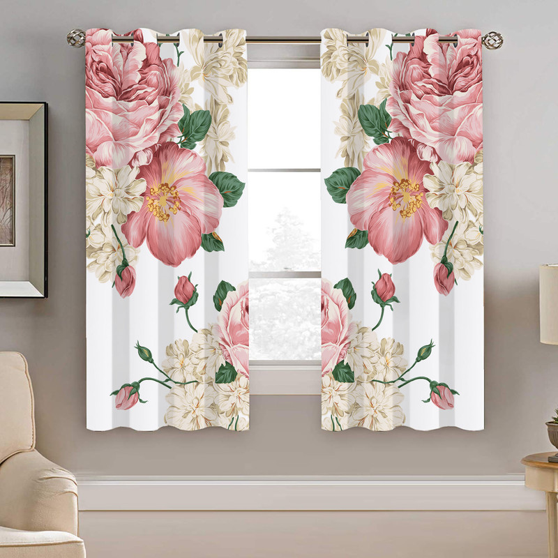 پرده نیروانا طرح گل مدل مخمل کد 4263 سایز 140×200 سانتی متر