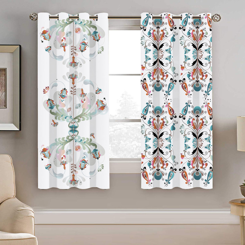 پرده نیروانا طرح سنتی مدل مخمل کد 4233 سایز 140×200 سانتی متر