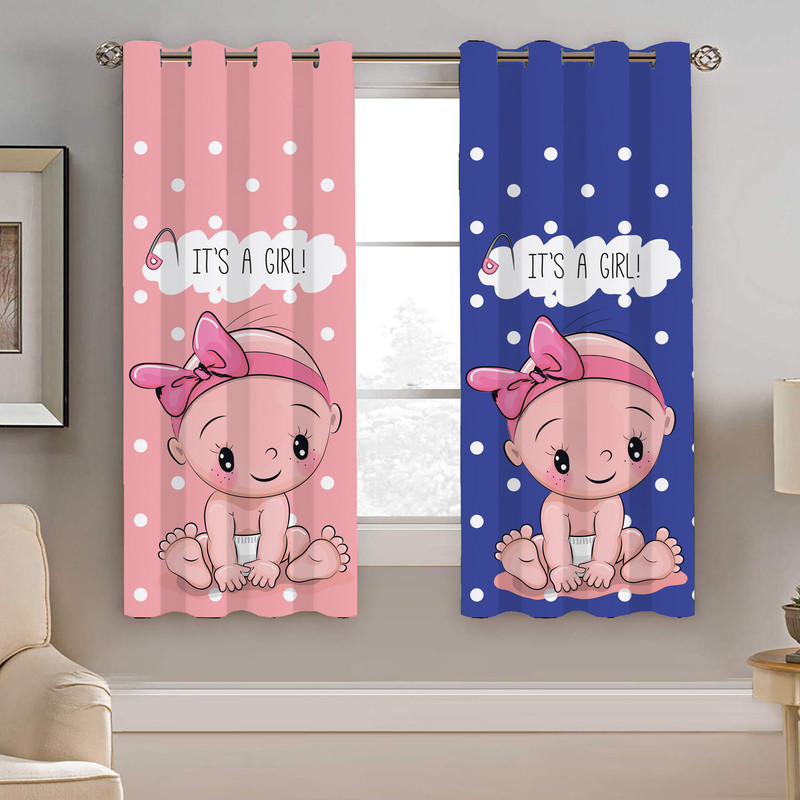 پرده نیروانا طرح کودک مدل مخمل کد 4364 سایز 140×200 سانتی متر