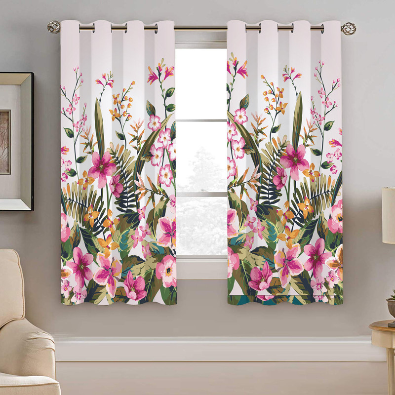 پرده نیروانا طرح گل مدل مخمل کد 4200 سایز 140×200 سانتی متر