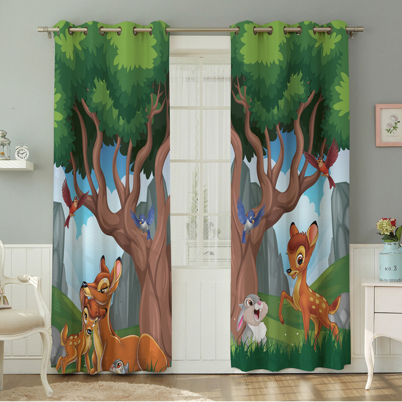 پرده نیروانا طرح کودک مدل هازان کد 4822سایز 140×280 سانتی متر