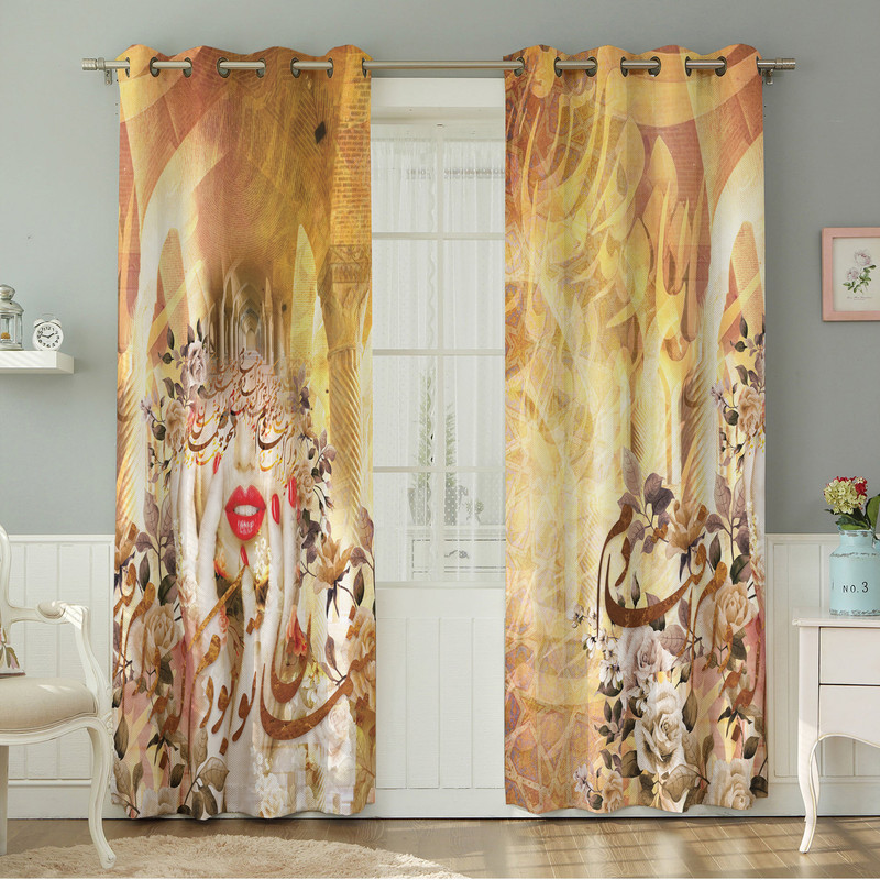 پرده نیروانا طرح  مدرن مدل مخمل کد 5135 سایز 140×280 سانتی متر