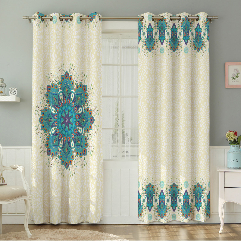 پرده نیروانا طرح سنتی  مدل مخمل کد 4913سایز 140×280 سانتی متر