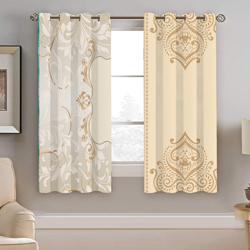 پرده نیروانا طرح   سنتی مدل هازان کد 4242    سایز 140×200 سانتی متر