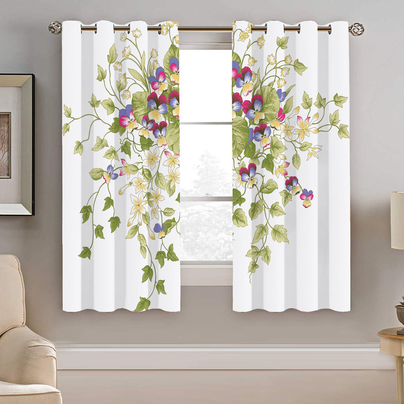 پرده نیروانا طرح گل  مدل هازان کد 4260    سایز 140×200 سانتی متر