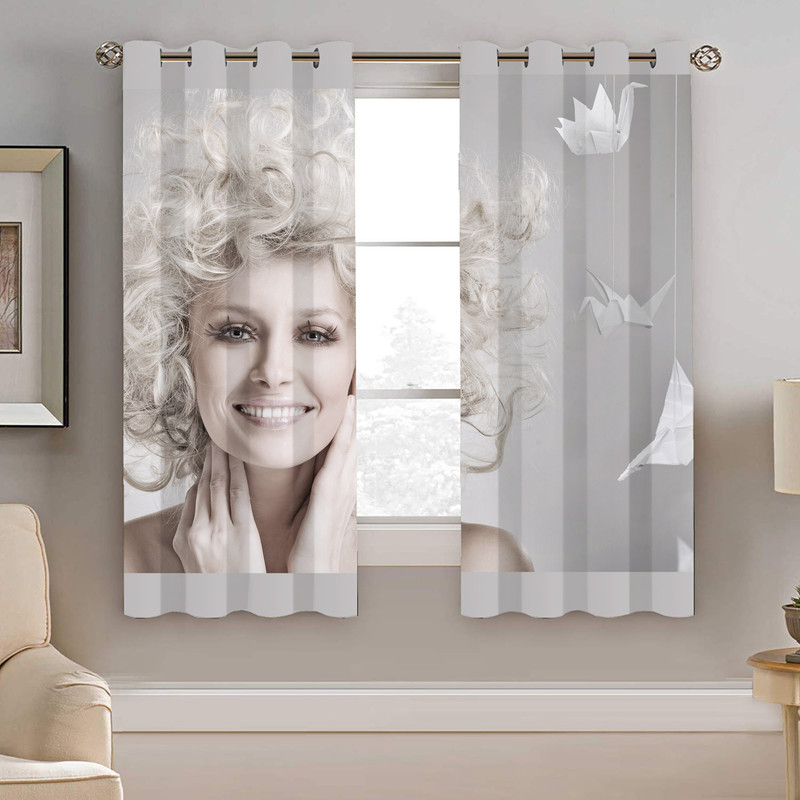 پرده نیروانا طرح چهره مدل مخمل کد 4181 سایز 140×200 سانتی متر