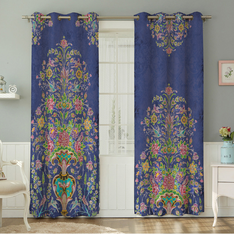 پرده نیروانا طرح مدرن  مدل مخمل کد 4890 سایز 140×280 سانتی متر