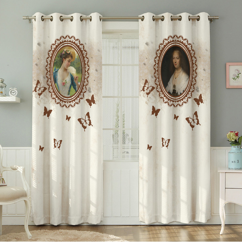 پرده نیروانا طرح   سنتی مدل مخمل کد 8460 سایز 140×280 سانتی متر