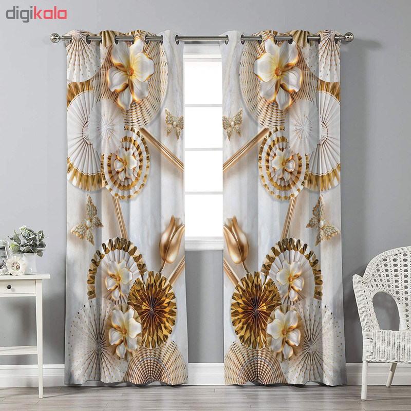 پرده نیروانا مدل pm1768 سایز 280 × 140 سانتی متر