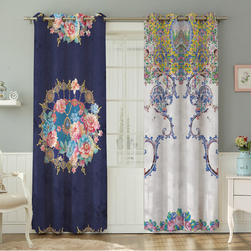 پرده نیروانا طرح مدرن  مدل هازان کد 4746 سایز 140×280 سانتی متر