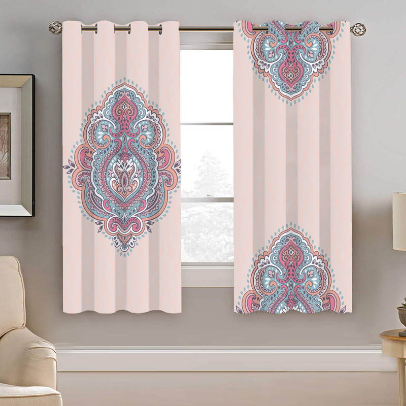 پرده نیروانا طرح سنتی مدل مخمل کد 4521 سایز 140×200 سانتی متر