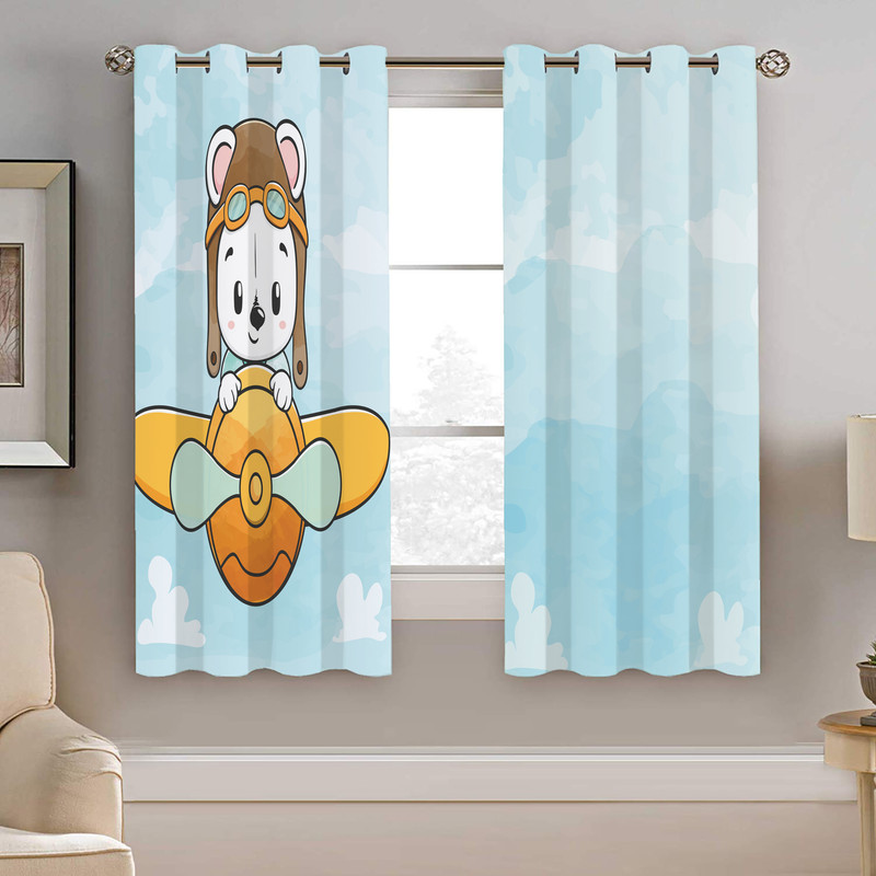 پرده نیروانا طرح کودک مدل مخمل کد 5111 سایز 140×200 سانتی متر