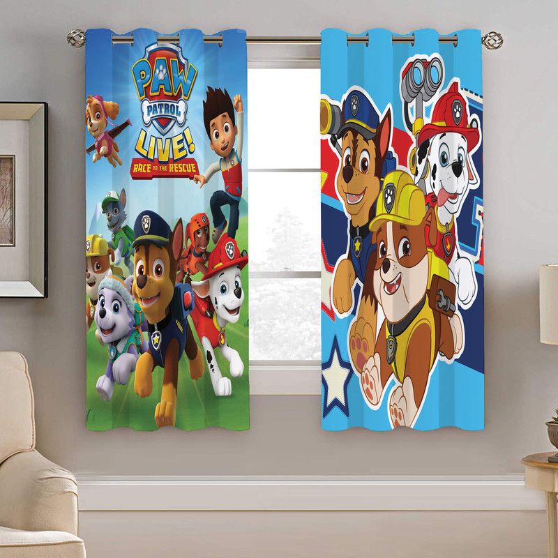 پرده نیروانا طرح سگ های نگهبان  مدل مخمل کد 5110 سایز 140×200 سانتی متر