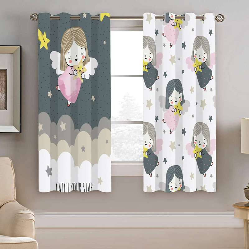 پرده نیروانا طرح کودک مدل مخمل کد 5114 سایز 140×200 سانتی متر