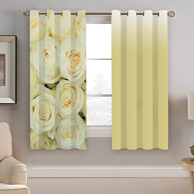 پرده نیروانا طرح گل مدل مخمل کد 4203 سایز 140×200 سانتی متر