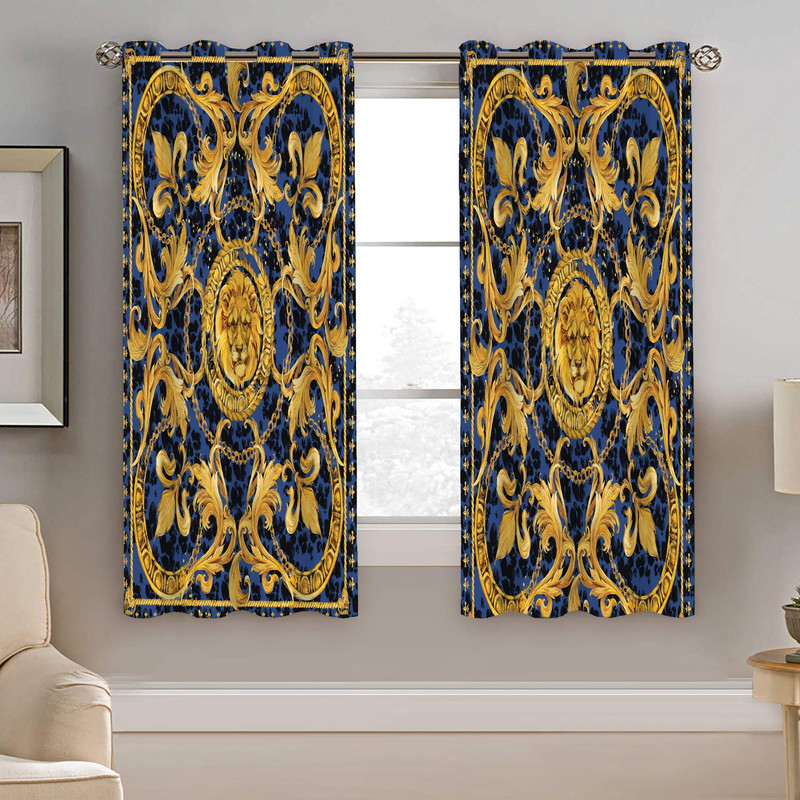 پرده نیروانا طرح سنتی مدل مخمل کد 5200 سایز 140×200 سانتی متر