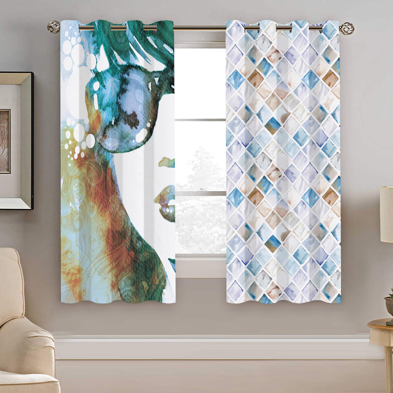 پرده نیروانا طرح سنتی مدل مخمل کد 8020 سایز 140×200 سانتی متر