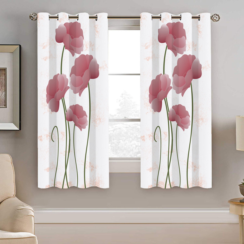 پرده نیروانا طرح گل مدل مخمل کد 8122 سایز 140×200 سانتی متر