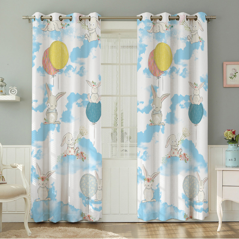 پرده نیروانا طرح کودک  مدل هازان کد 8300 سایز 140×280 سانتی متر