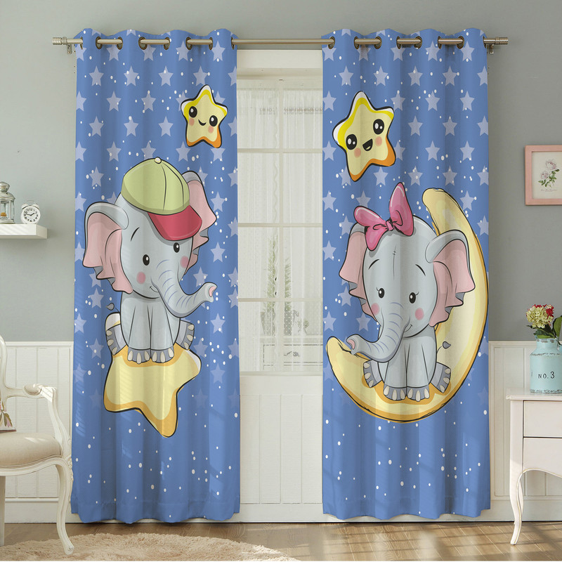 پرده نیروانا طرح کودک  مدل هازان کد 8081 سایز 140×280 سانتی متر