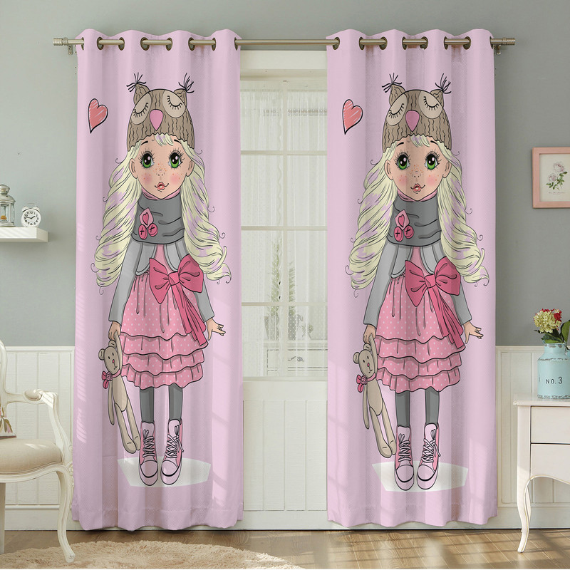 پرده نیروانا طرح  کودک مدل هازان کد 4082 سایز 140×280 سانتی متر