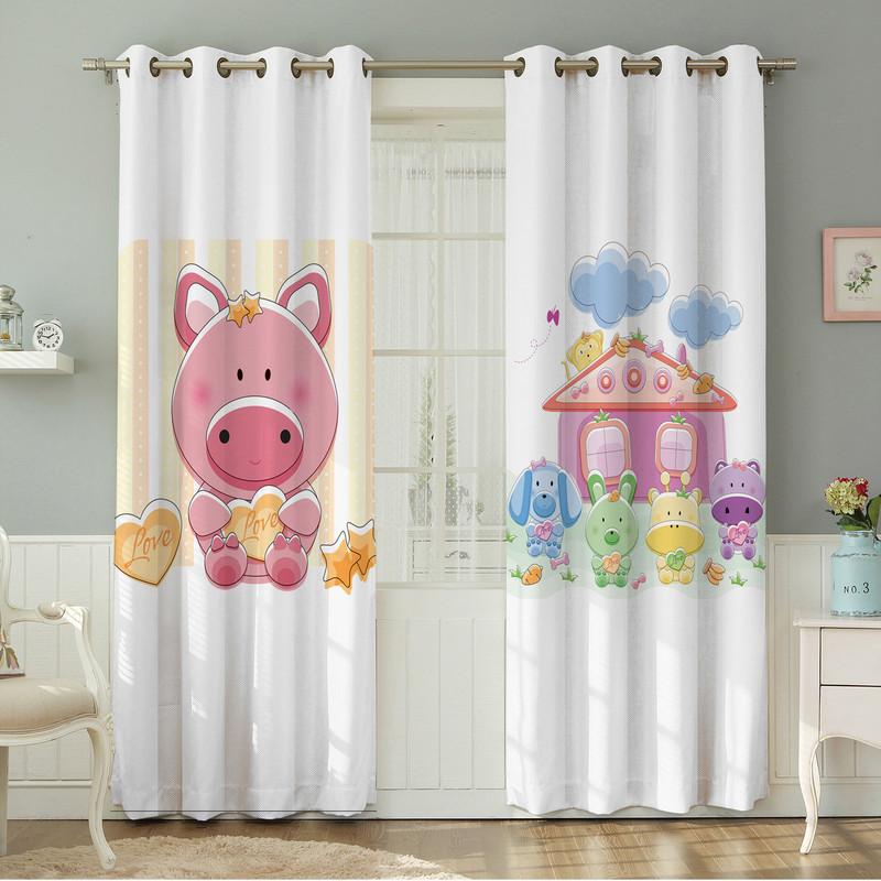 پرده نیروانا طرح  کودک مدل هازان کد 4094 سایز 140×280 سانتی متر