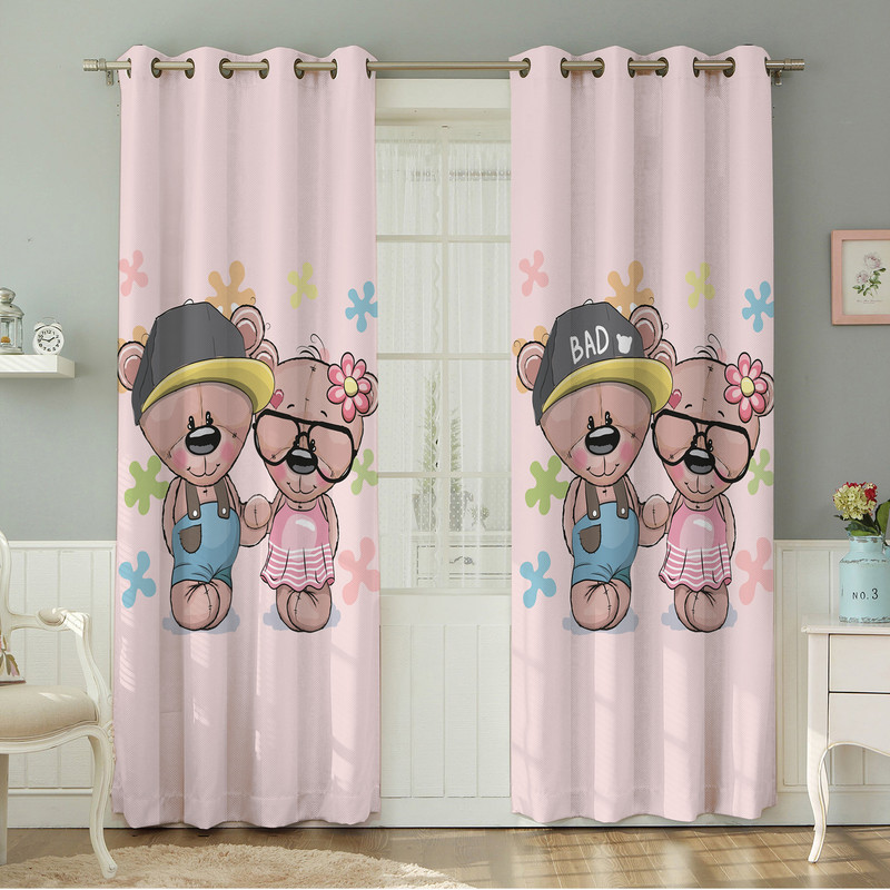 پرده نیروانا طرح کودک  مدل هازان کد 4097 سایز 140×280 سانتی متر