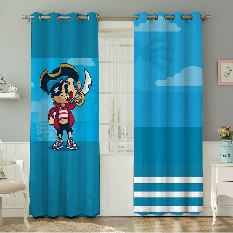 پرده نیروانا طرح  کودک مدل هازان کد 4102 سایز 140×280 سانتی متر