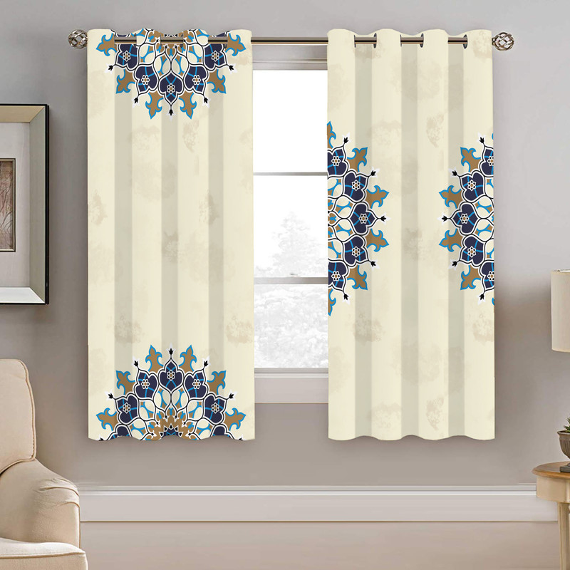 پرده نیروانا طرح سنتی مدل مخمل کد 8929 سایز 140×200 سانتی متر