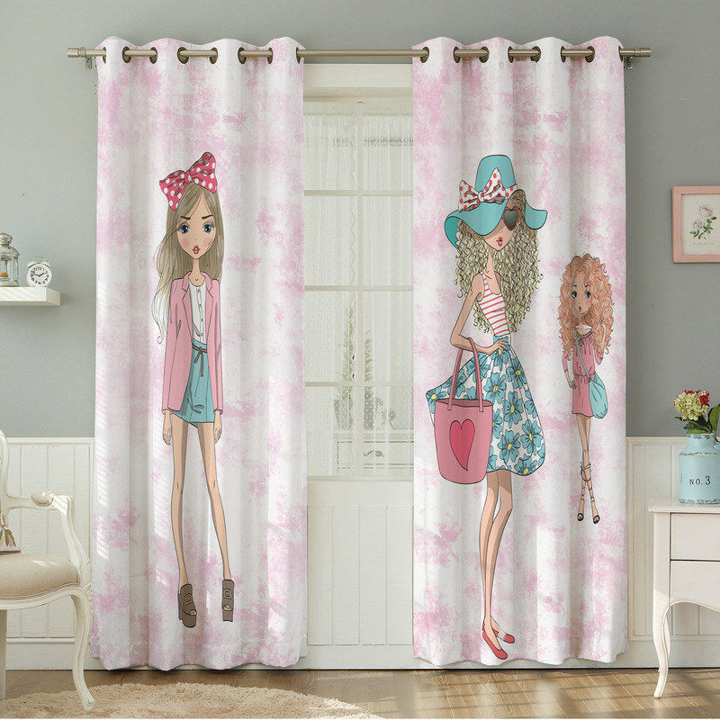 پرده نیروانا طرح کودک  مدل هازان کد 8606 سایز 140×280 سانتی متر