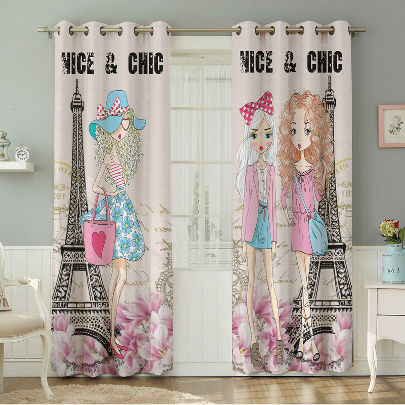 پرده نیروانا طرح کودک مدل هازان کد 8857 سایز 140×280 سانتی متر