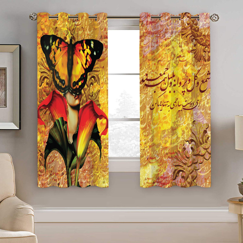 پرده نیروانا مدل plk2928 سایز 190 × 140 سانتی متر 