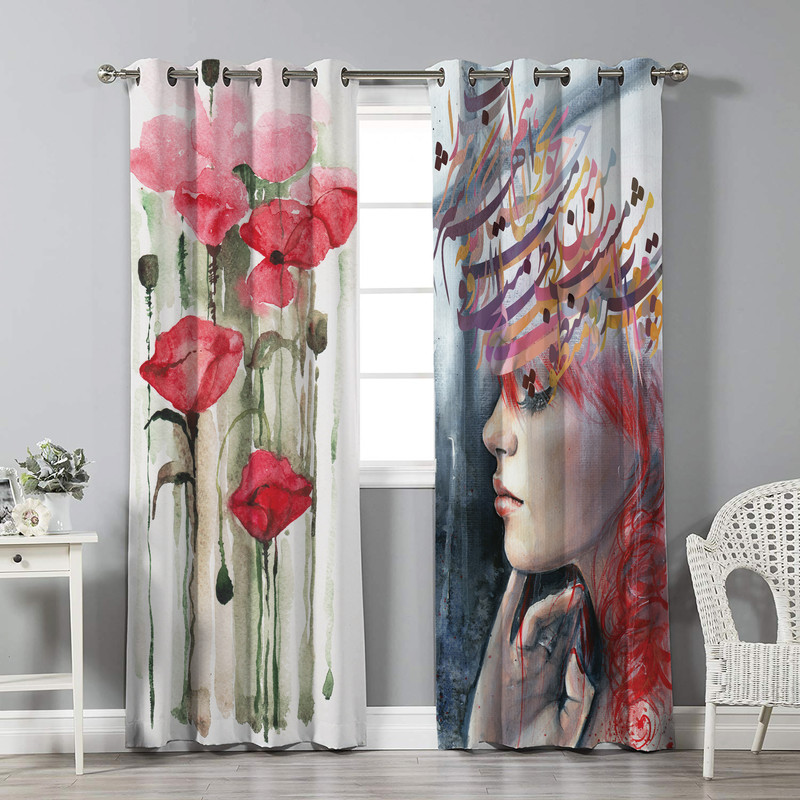 پرده نیروانا مدل pl2564 سایز 280 × 140 سانتی متر