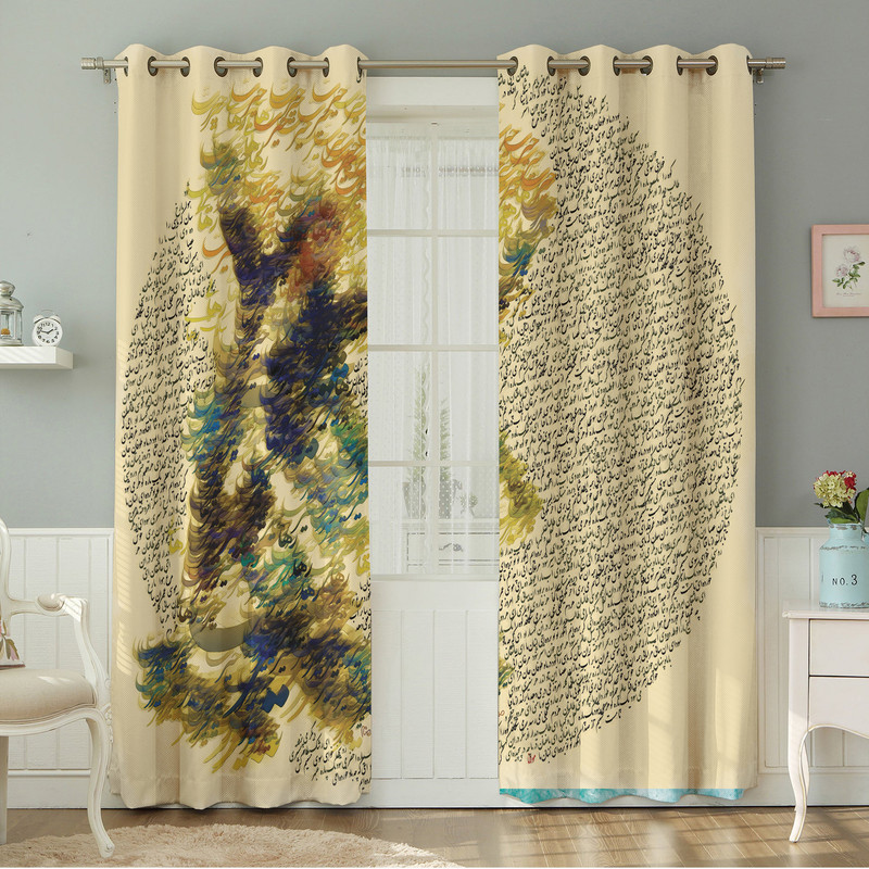 پرده نیروانا طرح   مدرن مدل هازان کد 8505 سایز 140×280 سانتی متر