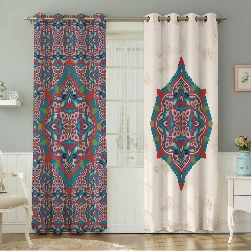 پرده نیروانا طرح مدرن  مدل هازان کد 8063 سایز 140×280 سانتی متر