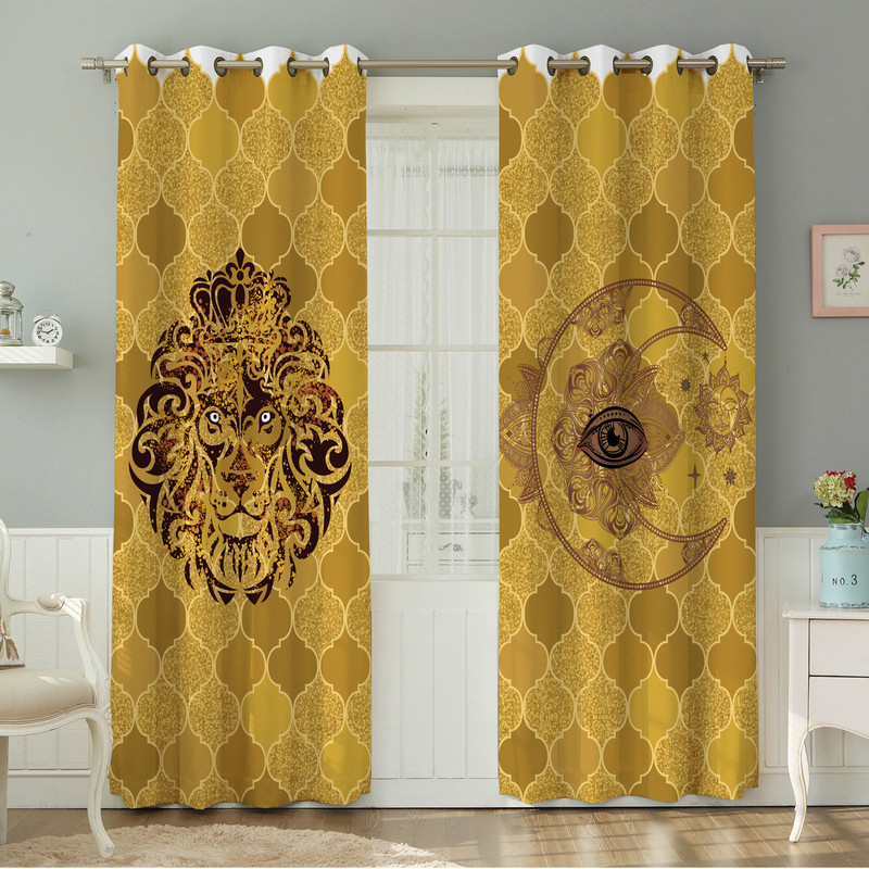 پرده نیروانا طرح سنتی مدل مخمل کد 4473 سایز 140×280 سانتی متر