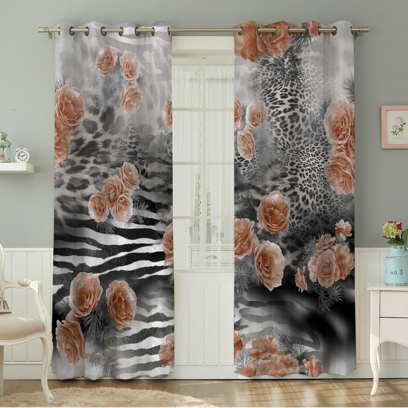 پرده نیروانا طرح مدرن مدل مخمل کد 4483 سایز 140×280 سانتی متر