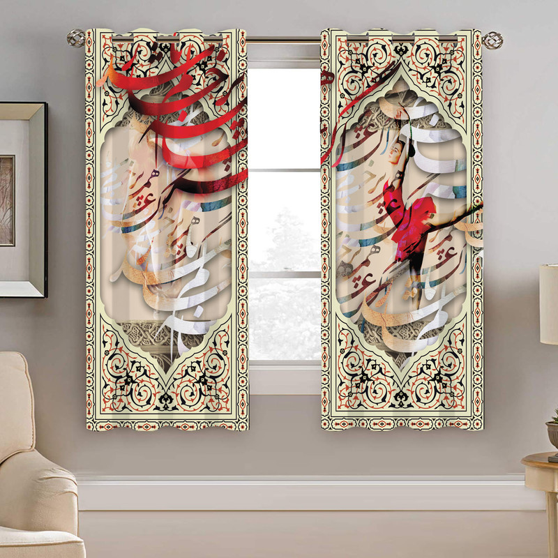 پرده نیروانا طرح   مدرن مدل هازان کد 5124  سایز 140×200 سانتی متر