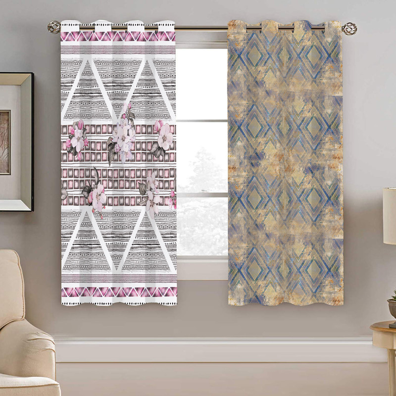 پرده نیروانا طرح مدرن  مدل هازان کد 4944 سایز 140×200 سانتی متر