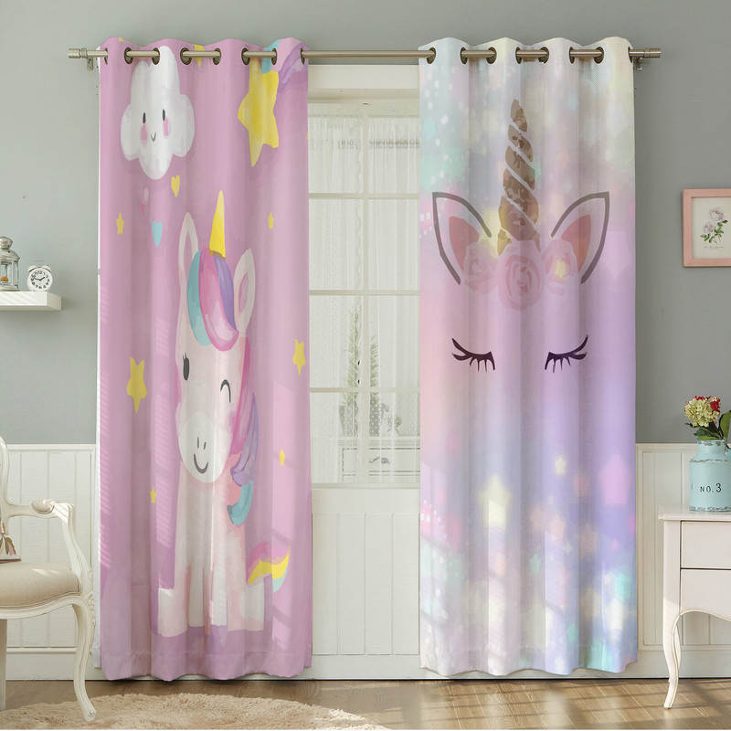 پرده نیروانا طرح  کودک مدل مخمل کد 8202 سایز 140×280 سانتی متر