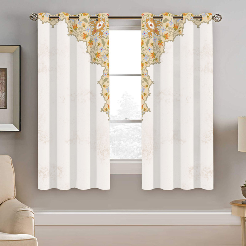 پرده نیروانا طرح سنتی مدل مخمل کد 8059 سایز 140×200 سانتی متر