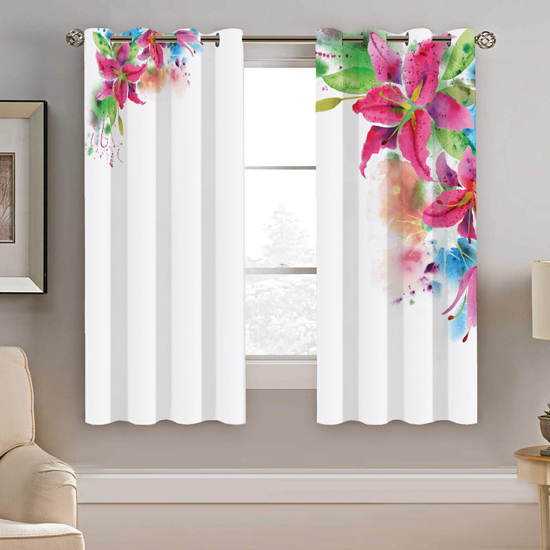 پرده نیروانا طرح گل مدل مخمل کد 8087 سایز 140×200 سانتی متر