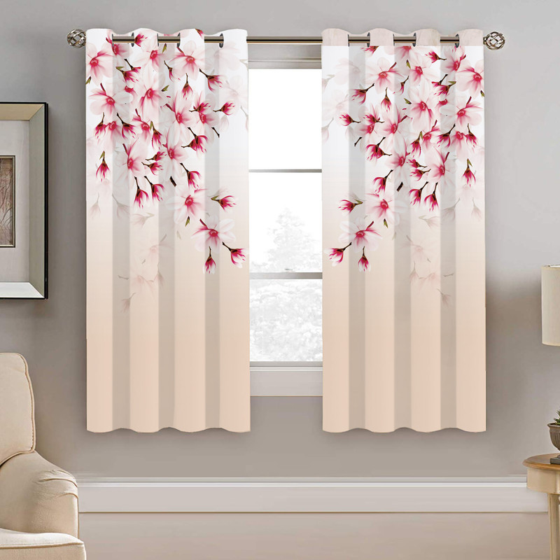 پرده نیروانا طرح گل مدل مخمل کد 8091 سایز 140×200 سانتی متر